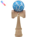 Safety Crack Pattern Toy Bamboo Kendama Best Wooden Educational Toys Kids Toy 7 Colors